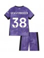 Billige Liverpool Ryan Gravenberch #38 Tredjedraktsett Barn 2023-24 Kortermet (+ Korte bukser)